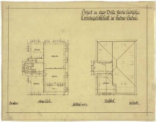 Billing, Hermann; Baden-Baden, Beuttenmüllerstr.11; Haus der badischen Terraingesellschaft - Grundriss OG; Grundriss DG