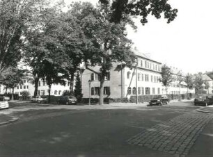 Dresden-Trachau. Wohnsiedlung Bauverein Gartenheim (1926/1928; P. Beck). Wohnanlage, Kronenstraße 40/Böttgerstraße 31/35. Eckansicht