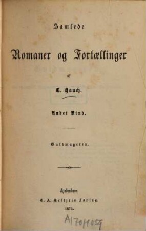 Samlede romaner og fortaellinger, 2