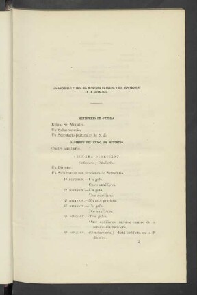 Organizacion Y Planta Del Ministerio De Guerra Y Sus Dependencias En La Actualidad