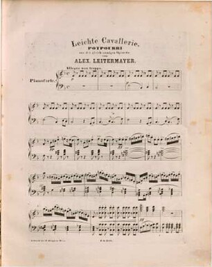 Leichte Cavallerie : Potpourri aus d. gleichnam. Operette