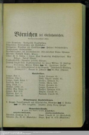Börnichen bei Grünhainichen