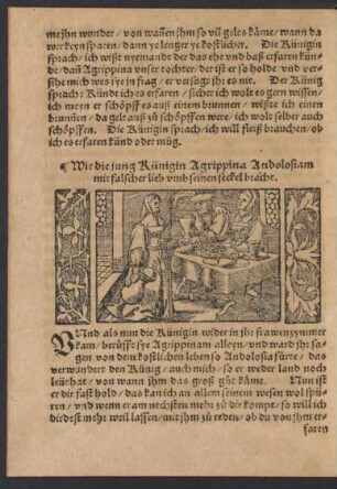 Wie die jung Künigin Agrippina Andolosiam mit falscher lieb umb seinen seckel bracht.