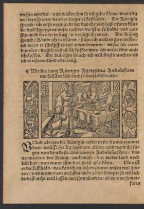 Wie die jung Künigin Agrippina Andolosiam mit falscher lieb umb seinen seckel bracht.