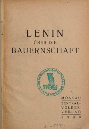 Über die Bauernschaft