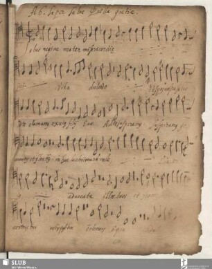Anonymus: Salve regina