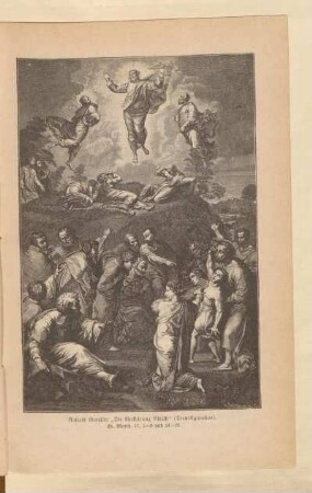 Rafaels Gemälde „Die Verklärung Christi“ (Transfiguration)