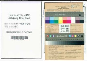 Entnazifizierung Friedrich Darschaewski , geb. 28.03.1900 (Hauer)