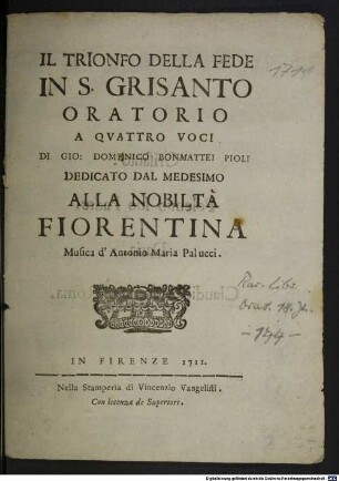 Il trionfo della fede in S. Grisanto