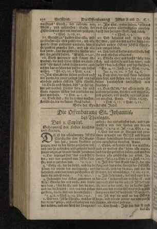 Die Offenbarung St. Johannis, des Theologen.