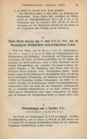 6. Finanz-Minist.-Rescript vom 17. Juni 1873