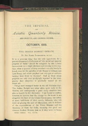 Vol. XXVIII, Nr. 56. October, 1909.