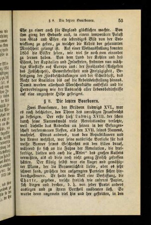 53-59, § 8. Die letzten Bourbonen