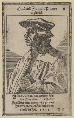 Bildnis des Huldrich Zwingli
