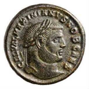 Münze, Follis, 296 - 297 n. Chr.