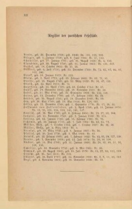 Register der poetischen Lesestücke