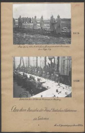 Frühstück beim AOKdo der Südarmee in Brzezany