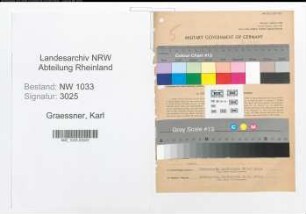 Entnazifizierung Karl Graessner , geb. 02.02.1900 (Kriminalbeamter)