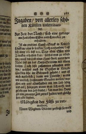 Zugaben/ von allerley schönen Künsten untereinander.