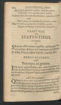 Caput VIII. De Serpentibus.
