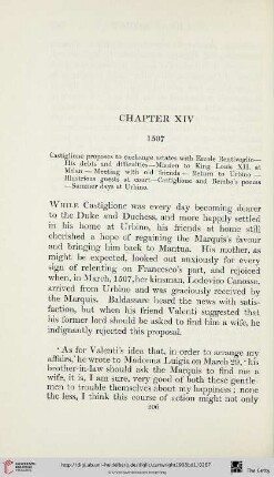 Chapter XIV: 1507