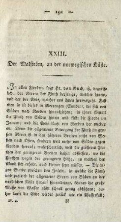 XXIII. Der Malström, an der norwegischen Küste