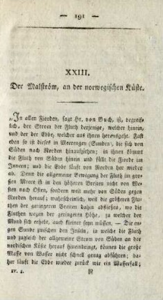 XXIII. Der Malström, an der norwegischen Küste