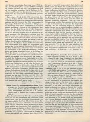 70-72 [Rezension] Kritisch-Exegetischer Kommentar über das Neue Testament ; 1. Abt., 2. Bd.: Das Evangelium des Markus
