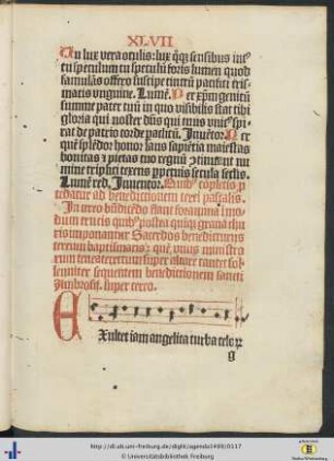 Benedictio cerei pascalis.