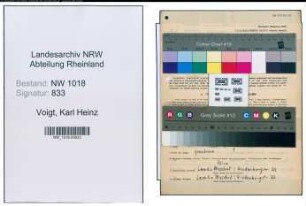 Entnazifizierung Karl Heinz Voigt , geb. 15.04.1920 (Verwaltungsangestellter)