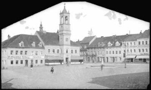 Königsbrück. Markt mit Rathaus