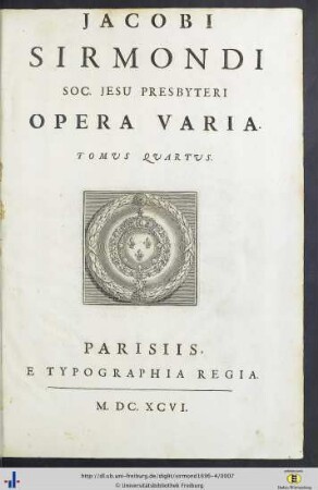 Tomus 4: Opera varia: nunc primum collecta