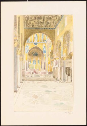 Capella Palatina, Palermo: Perspektivische Ansicht Innenraum