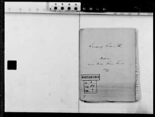 Briefe des Landgrafen Franz Ernst an seinen Bruder Ludwig VIII. (11 Briefe)