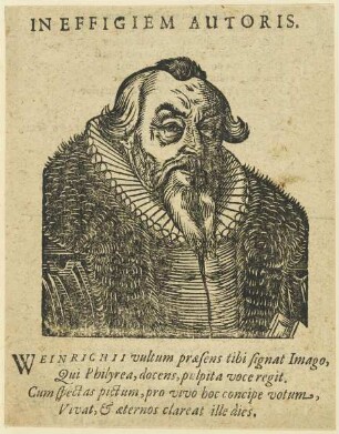 Bildnis des Weinrichius