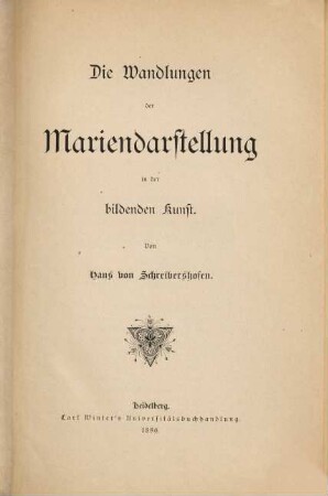 Die Wandlungen der Mariendarstellung in der bildenden Kunst