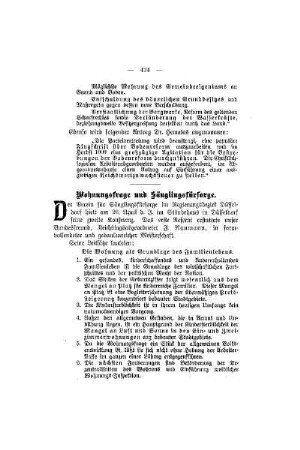 Wohnungsfrage und Säuglingsfürsorge