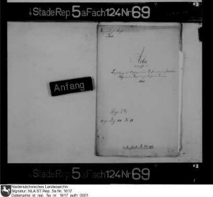 Bestallung des Archivars und Referendars Joachim Beye