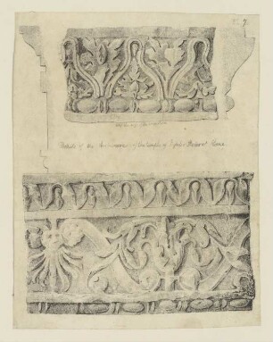 Zierleistenornamente Jupiter Stator (Bauornament, Britisch, Taf. 3)