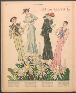 Lo que lleva la mujer elegante [Fotografías] : Para la mujer