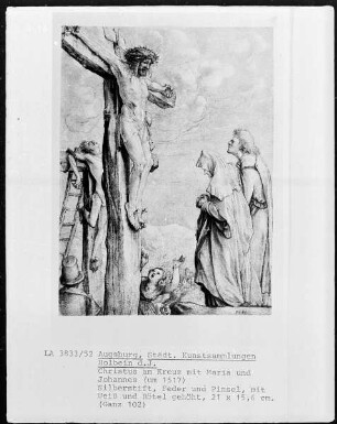 Christus am Kreuz mit Maria und Johannes