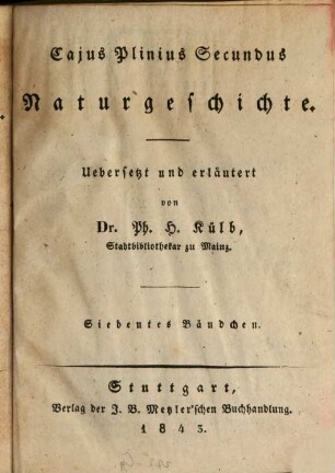 Naturgeschichte, 2