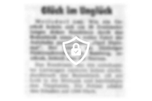 Glück im Unglück