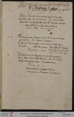 Bibliographie für Pfalzgraf Ottheinrich von Pfalz-Neuburg