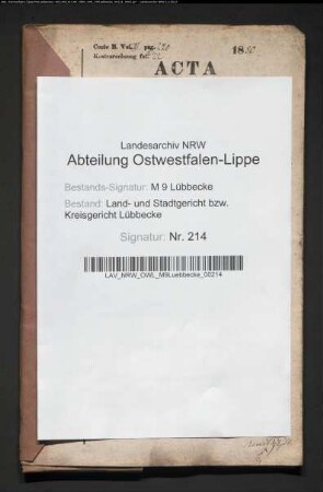 Erblasser: Blotevogel, Johann Daniel: