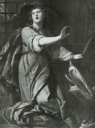 Die kniende Heilige Margaretha