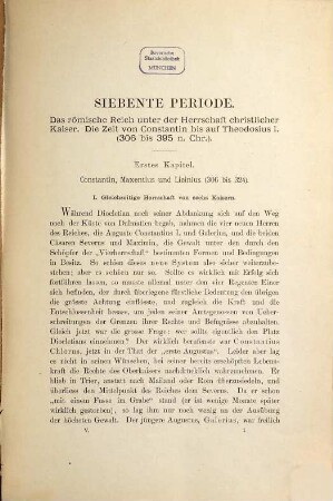 Geschichte des Römischen Kaiserreichs von der Schlacht bei Actium und der Eroberung Aegyptens bis zu dem Einbruche der Barbaren von Victor Duruy : Aus dem Französischen übersetzt von Gustav Hertzberg. Mit 2000 Illustrationen in Holzschnitt und einer Anzahl Tafeln in Farbendruck, 5