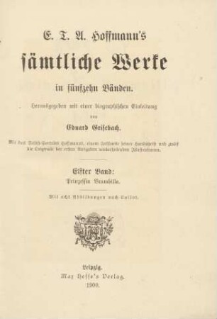 Bd. 11: Prinzessin Brambilla