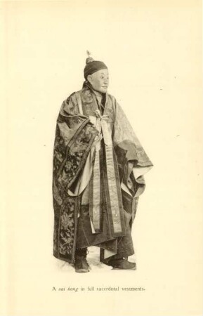 Plate XVII. A sai kong in full sacerdotal vestments