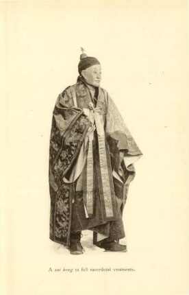 Plate XVII. A sai kong in full sacerdotal vestments